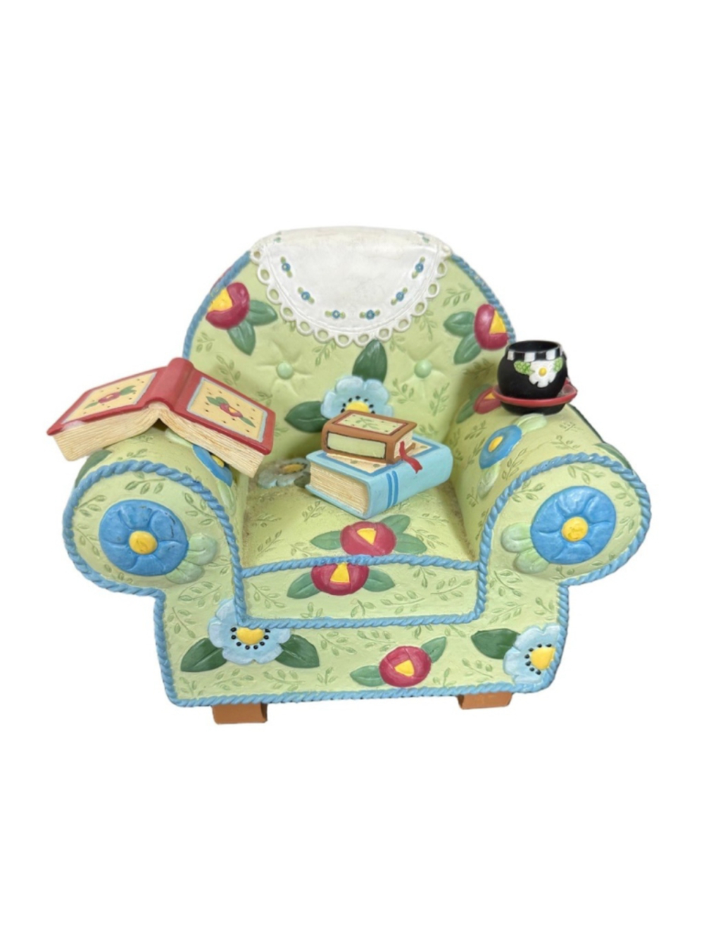 Mary Engelbreit Life is Just a Chair of Bowlies decorative armchair figure 2001